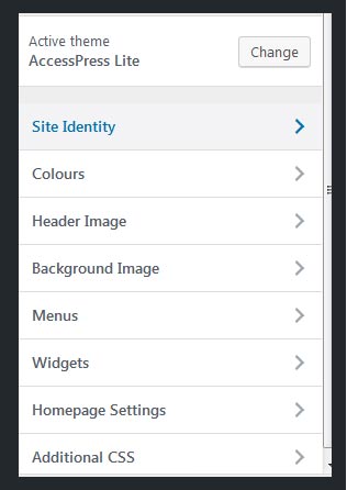 What Is A Theme? (And The Steps To Choose One) 7 Customise menu option