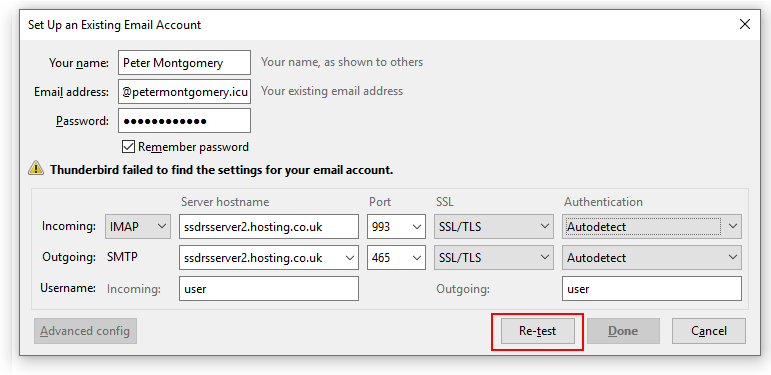 How To Configure cPanel Email Accounts For Mozilla Thunderbird! 8 44