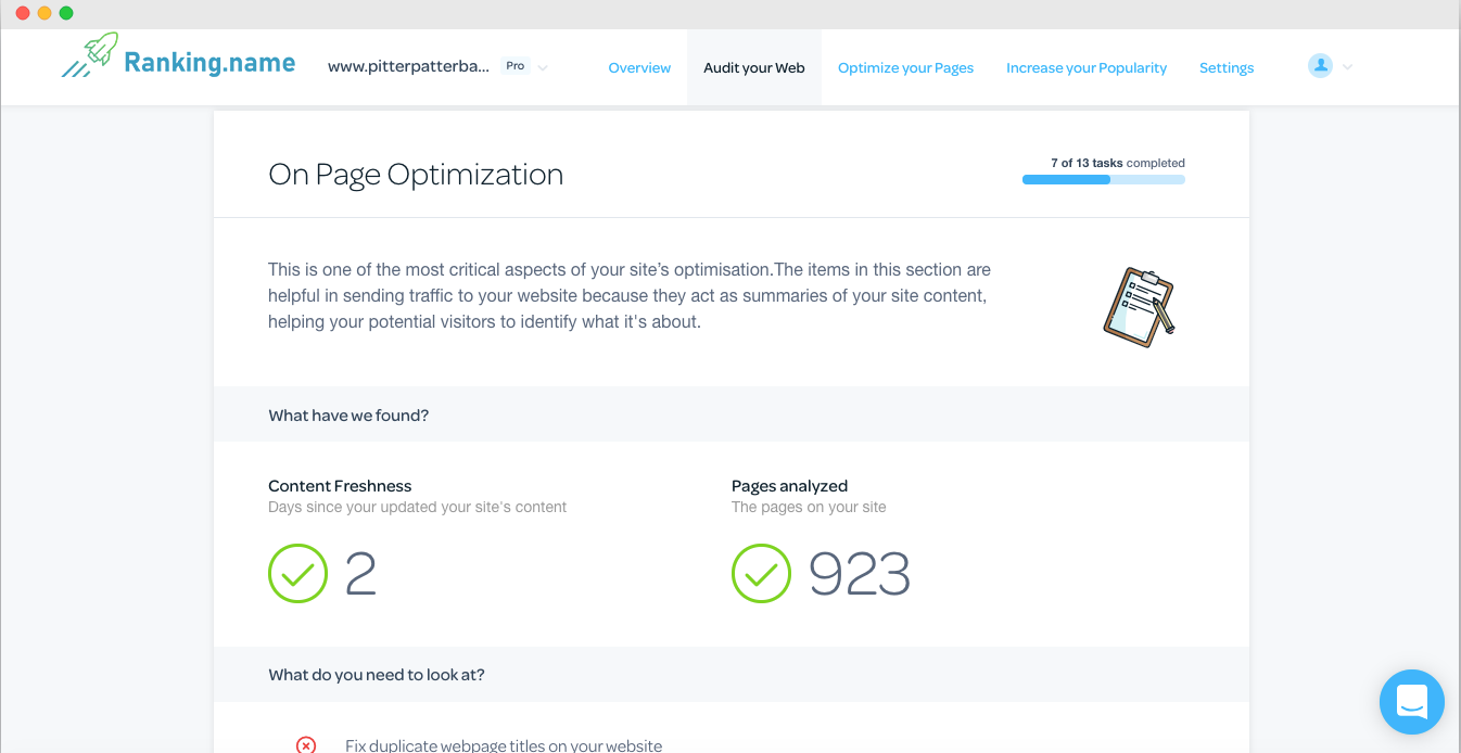 8 Free SEO Tools to Boost Pagespeed & Rank Higher 3 onpage audit