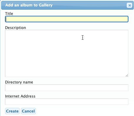 How To Install Gallery to Create Albums with Softaculous 10 create gallery step2