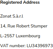zonat address
